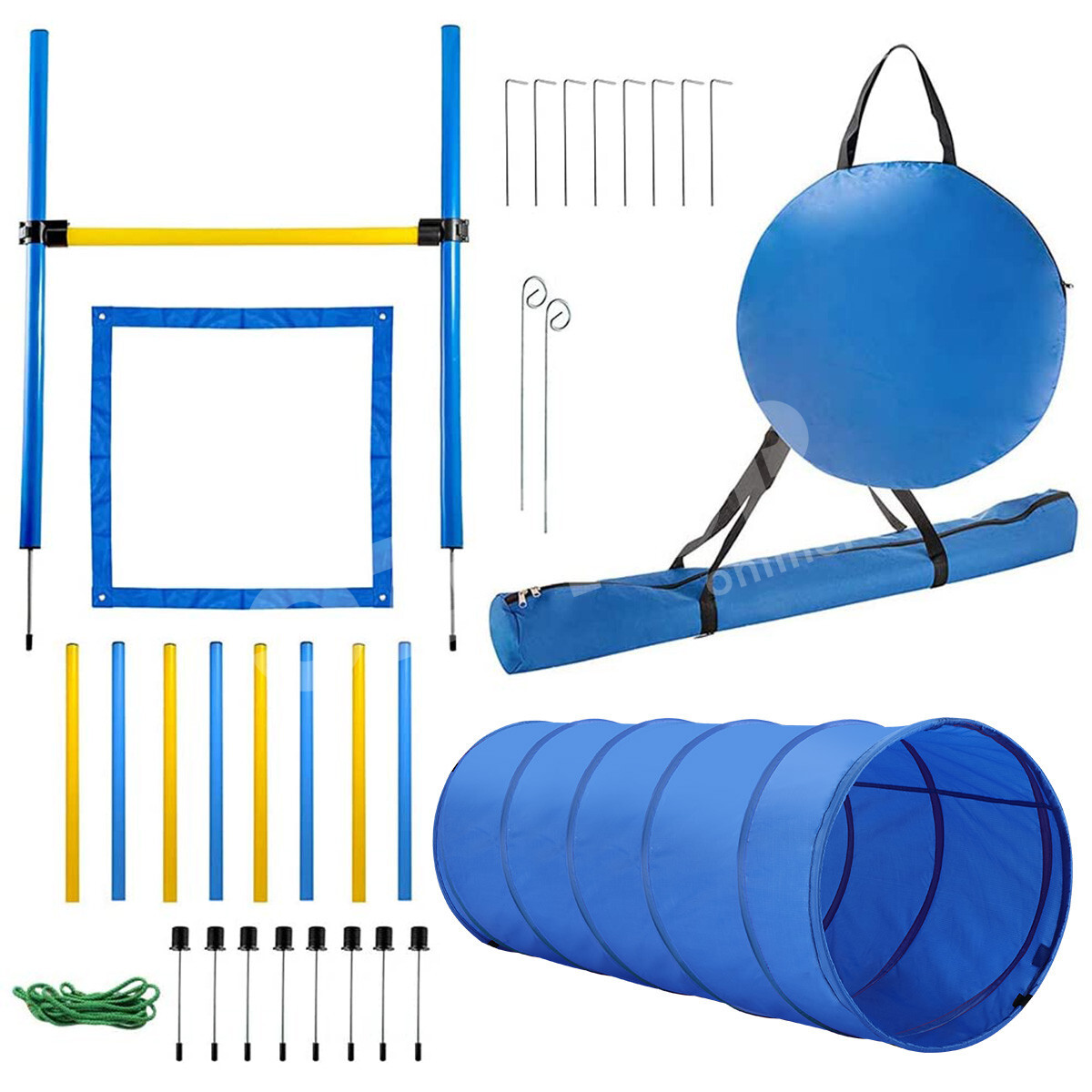 28 pcs Pawise Dog Agility Equipment Set Pet Obstacle Training Course
