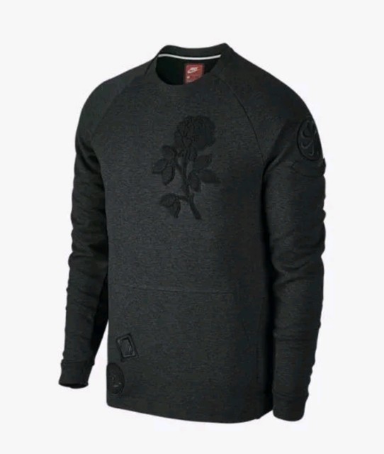 Mens S Small Nike NikeLab ACG Tech Fleece Black Crewneck Crew Sweater 810125 for sale online | eBay