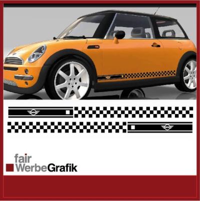 Aufkleber /  Sticker / Seitenbeschriftung / Dekor / Mini Cooper / #0031