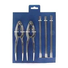 BRAND NEW IN PKG SIMPLY ESSENTAL  8 Pc Cracker Set for Seafood & Nuts