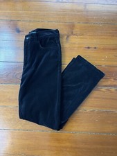 Vintage Ralph Lauren Black Velvet Stretch Trousers  Size 8     