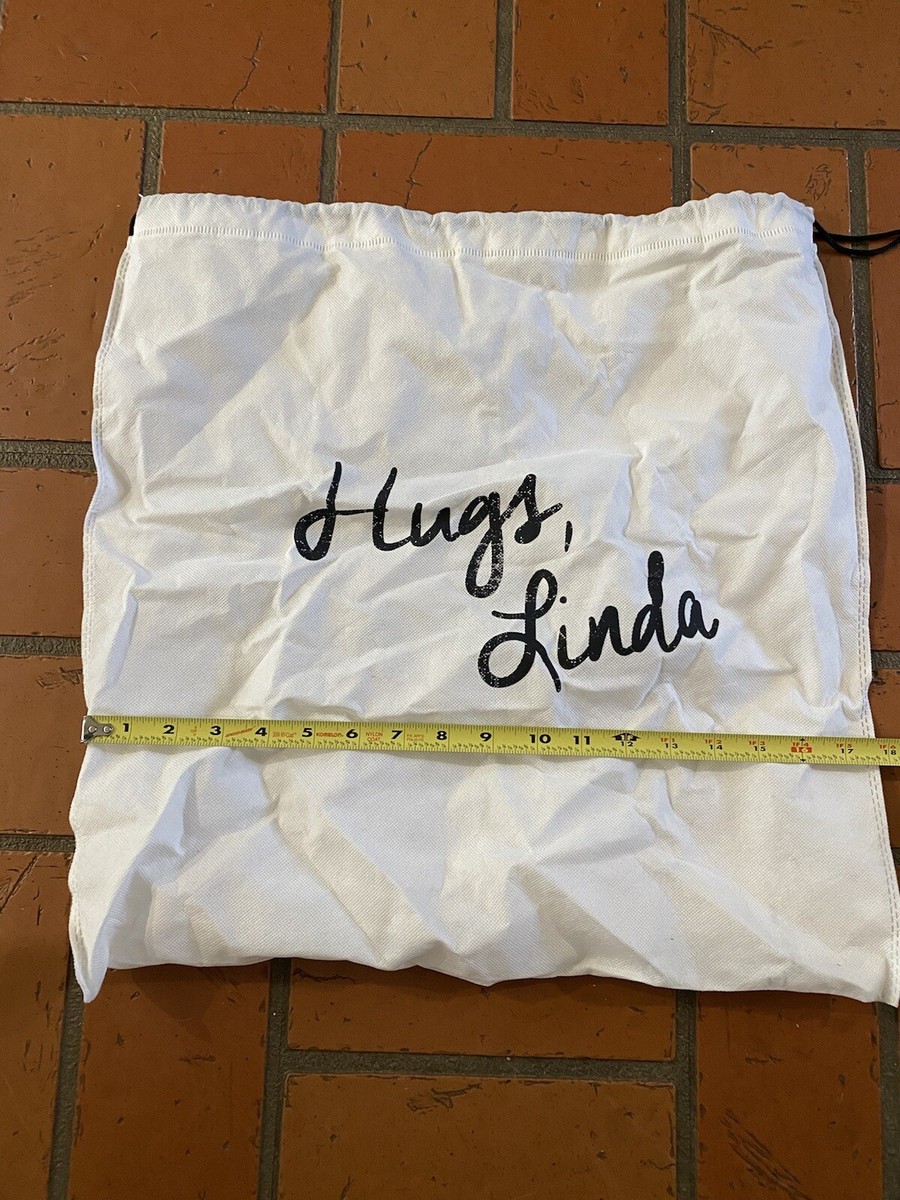 Hugs, Linda Reusable Drawstring Bag Tote Pouch Approx 17.5