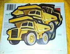 WALLIES Big Trucks Wallpaper Cutouts Bulldozer Bucket Dump Truck Construction 