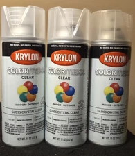 COLORmaxx Gloss Crystal Clear Spray Paint, Rust Resistant - 11oz, Indoor/Outdoor