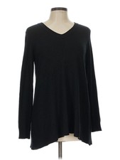 DKNY Jeans Women Black Pullover Sweater L