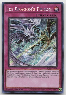 Ice Dragon's Prison (Platinum Secret Rare) RA01-EN078  25th Anniversary Rarity C