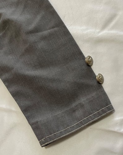 Vintage 60er 70er Petti Glen Junior grau Utility Hemd Kleid Gr. S - Bild 10 von 12