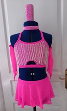Freestyle Dance Inter/ Champ Costume Flo Pink 9-10 Years