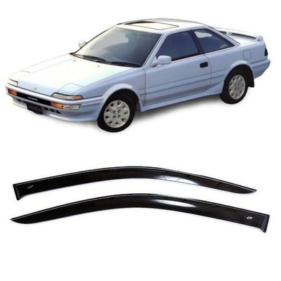 Window Visors Rain Guards Fit Toyota Sprinter Trueno AE92 86-91 Wind Deflectors