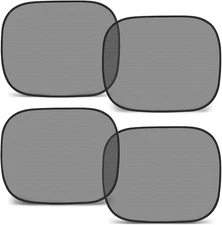 Car Window Shades for Baby, 4PCS 20"X12" Static Cling Window Shade, Window Cover