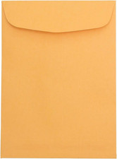 7 1/2 X 10 1/2 Open End Catalog Envelopes - Brown Kraft Manila - 50/Pack