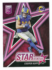 Cooper Kupp 2022 Panini Donruss Elite Star Status #SS11 Pink - Rams