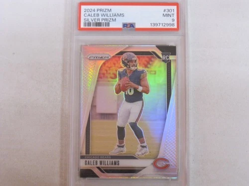 2024 Panini Prizm Silver Prizm #301 Caleb Williams Rookie RC PSA 9 MINT