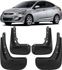 Genuine New Splash Guards Mud Flaps FOR Hyundai 2012-2017 Accent / Solaris Sedan
