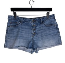 Universal Thread Denim Shorts Womens 12 31 High Rise Button Fly Blue Jean