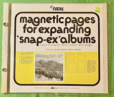 NOS Focal Snap-ex Photo Albums 5 Magnetic Refill Pages 12  x14  