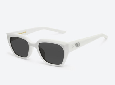 Gentle Monster Nabi W2 Sonnenbrille weiß/schwarz mit Etui Neu