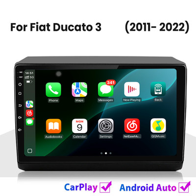 9'' For Fiat Ducato 3 2011-2022 Stereo Android14 Carplay Car Radio GPS Multimedia