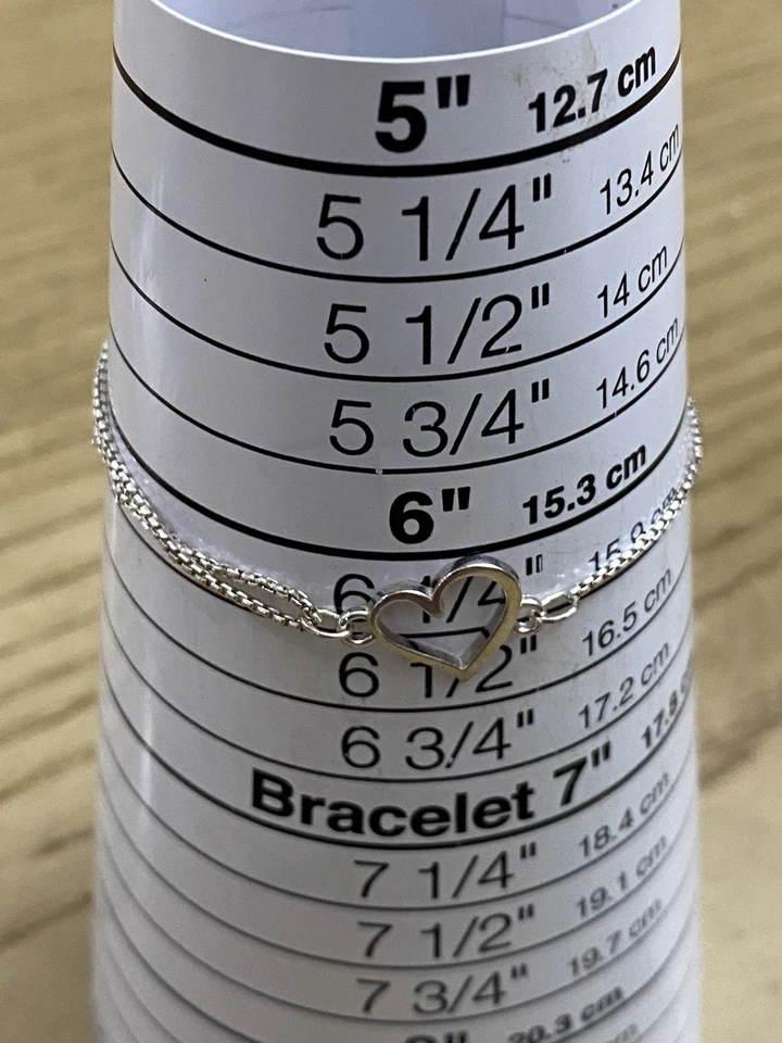 Alex & Ani 925 Sterling Silver Open HEART Slide Adjustable Bracelet - Image 3 of 4