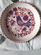 Wandteller Majolika  Keramik Krakelee 18 cm