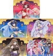 Used Mouse Pad All 5 Types Set Black Dolphin Wave Dancer Theme B Prize