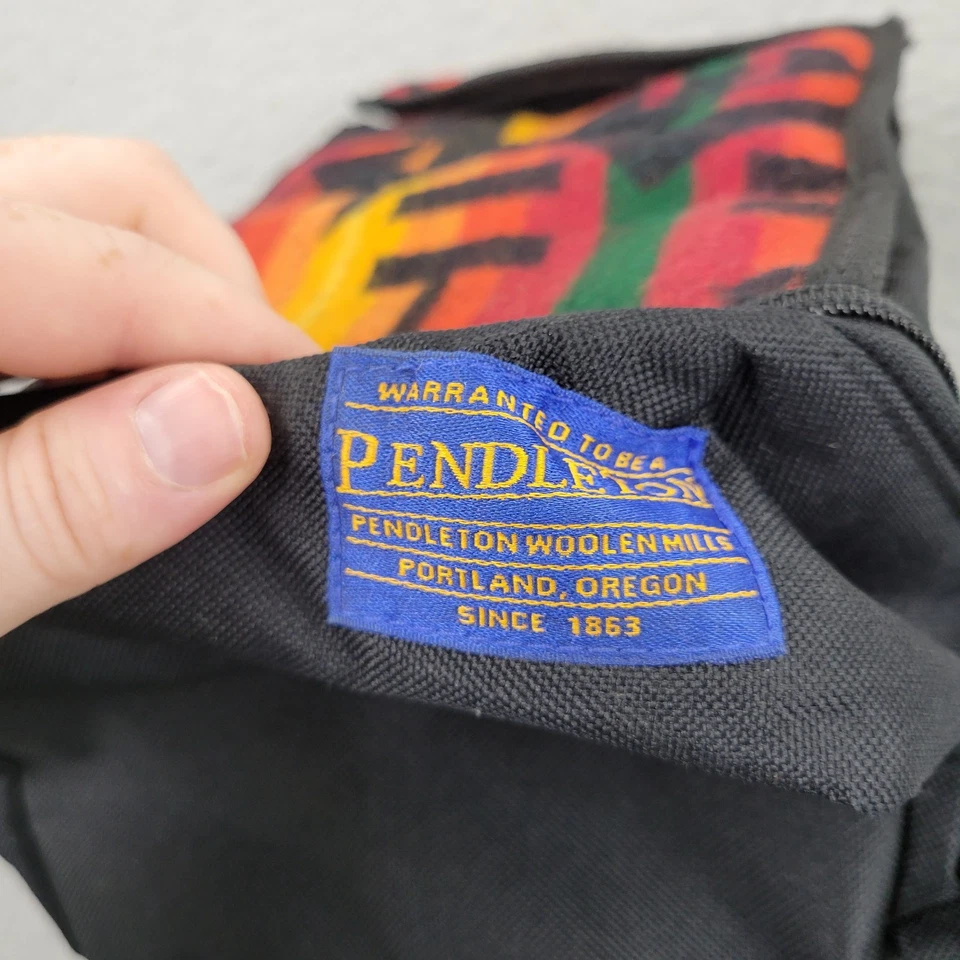 Pendleton Lunch Bag Southwestern Wool Native American Geometric Zippered - Image 3 of 4