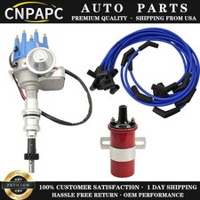 Ford 289 302 Blue Small Cap Hei Distributor Coil 8.5mm Plug Wires Ford 289 302 Blue Small Cap Hei Distributor Coil 8.5mm Plug Wires
