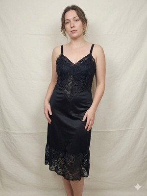 Vintage Caresse Lace Slip Dress Size 34 Summer Basics Whimsigoth Grunge Indie 