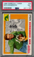 1955 TOPPS ALL-AMER. #49 DON ZIMMERMAN PSA NM+ 7.5