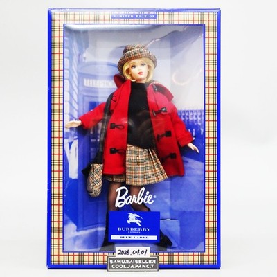 BURBERRY BLUE LABEL Barbie Doll limited Edition Red Coat plush NEW