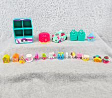 Shopkins Figure Lot Mixed Seasons Lil' Secrets Locket Display Shelf Cutie Car