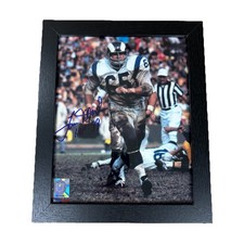 Tom Mack, Los Angeles Rams, Autographed 8x10 Photo, Framed w/COA -EX+