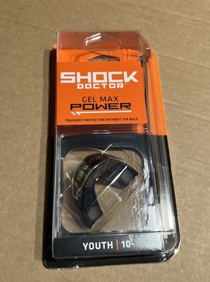 Shock Doctor Gel Max Power Black & Gold Mouthguard - Youth 10- Classic