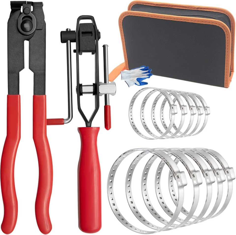 CV Joint Boot Clamp Pliers with 10 Crimp Bands – Banding Tool ...