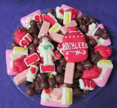Medical Nurse Band aids Heart Nose chocolate fondant candy molds lot of 8
