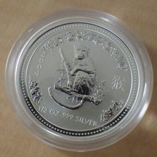 Australia 50 cents 2004 Lunar 1 Year of the Monkey silver 99.9% 1/2 oz  (argent)