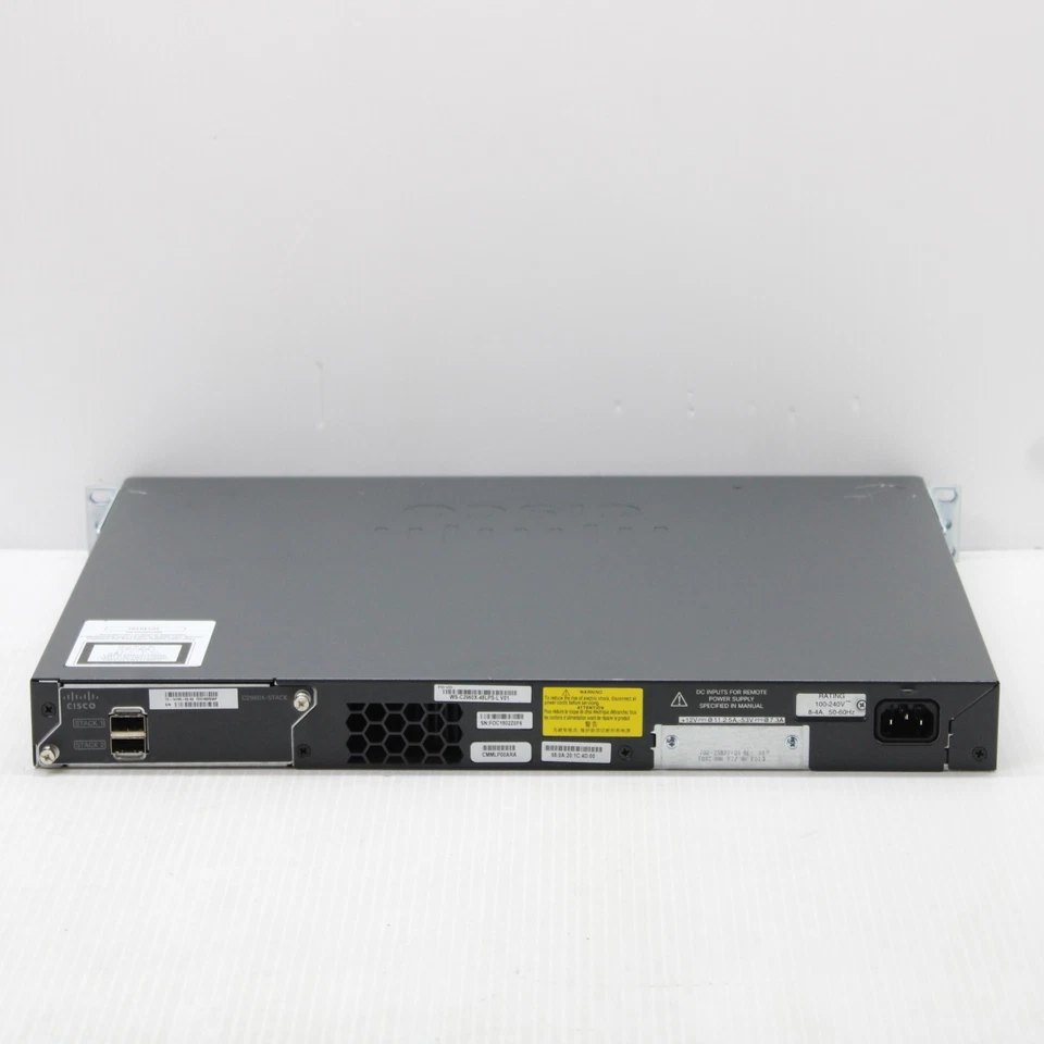 Cisco Catalyst WS C2960X 48LPS L V01 Ethernet Switch 48 Port 1Gbps PoE 4x SFP - Image 4 of 4
