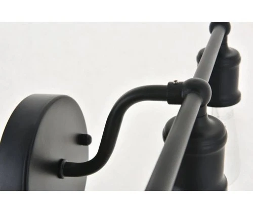 Elegant Lighting Serif LD4028W16BK Black 3-Light 15" W Bathroom Vanity Light - Picture 9 of 12