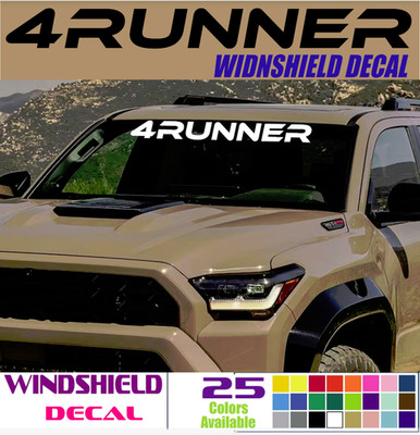 4Runner Windshield  Decal,QUATER PANEL Custom Sticker  18''  20'' 30'' 40'' 50'' (4R9