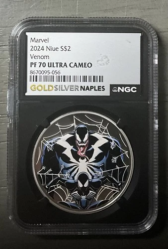 MARVEL 2024 NIUE S$2 1oz SILVER VENOM PF70UCAM NGC