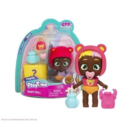Cry Babies PlayTime Day Care Baby Playset 4'' CHARLIE 5 Accessories + a Surprise!