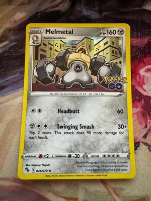 Melmetal 046/078 Holo Rare Pokemon GO Pokemon Shigenori Negishi Near Mint