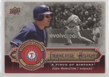 2009 Upper Deck A Piece of History Franchise Turquoise 34/99 Josh Hamilton 0c22