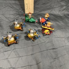 Vintage 1990 Disney Talespin McDonald's Toys- Lot of 5 Complete Metal Planes EUC