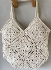 Handmade Crochet Bag Boho Beach Tote