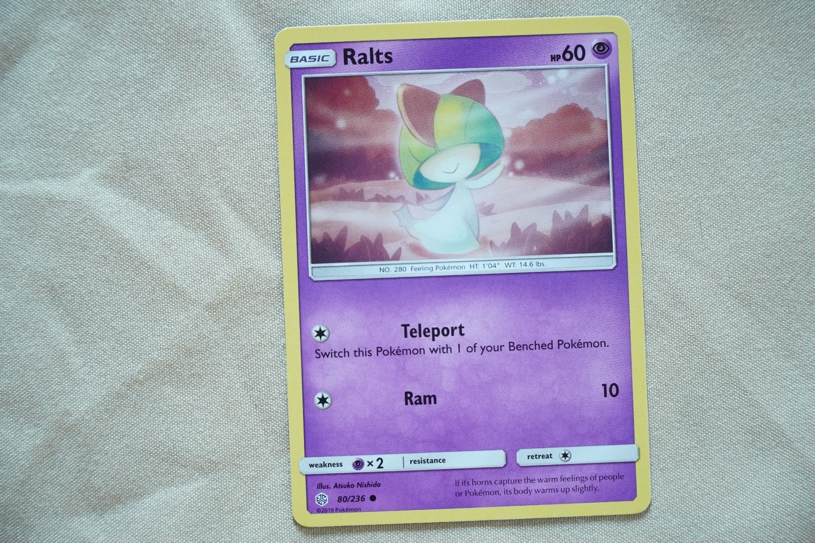 Ralts Cosmic Eclipse 80/236 Common Pokemon Near Mint