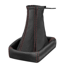 Schaltsack Schaltmanschette für Opel Zafira A 100% echtes Leder Schwarz Rot