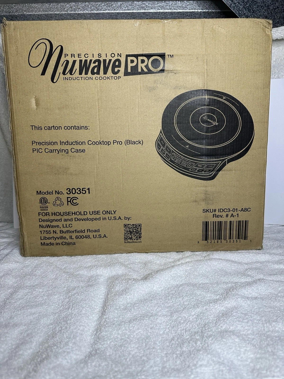 NuWave Precision Induction Cooktop Pro 30351 Black w/ Carry Case NEW Sealed