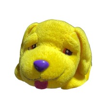 Vintage 1998 Lisa Frank Casey Yellow Dog Puppy Bean Bag Plush