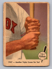 1959 Fleer Ted Williams #33 1947 - Another Triple Crown For Ted